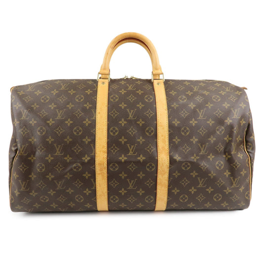 Louis Vuitton Monogram Keep All 55 Boston Bag Travel Bag M41424  d