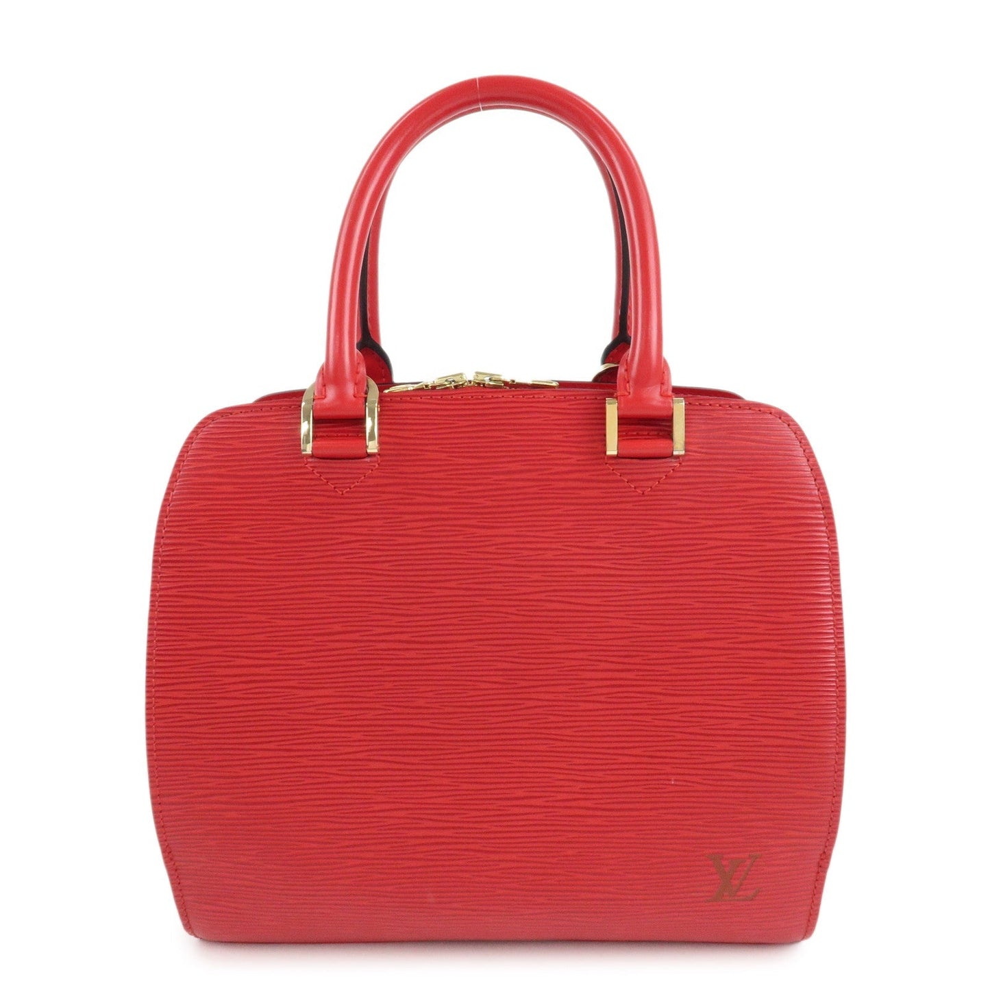 Louis Vuitton Epi Pont Neuf Hand Bag Castilian Red M52057  d