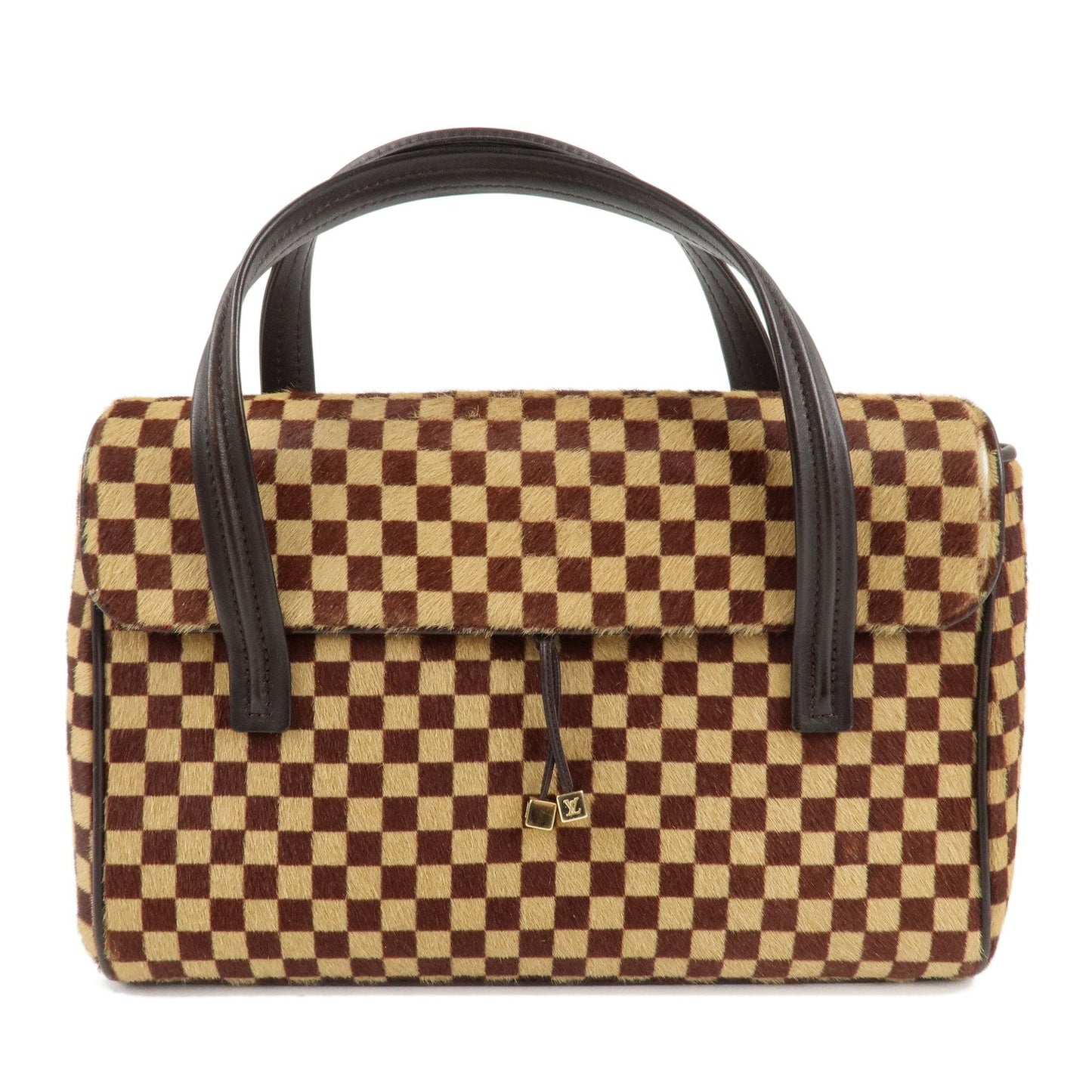 Louis Vuitton Damier Sauvage Lion Hand Bag Beige Brown M92131  d