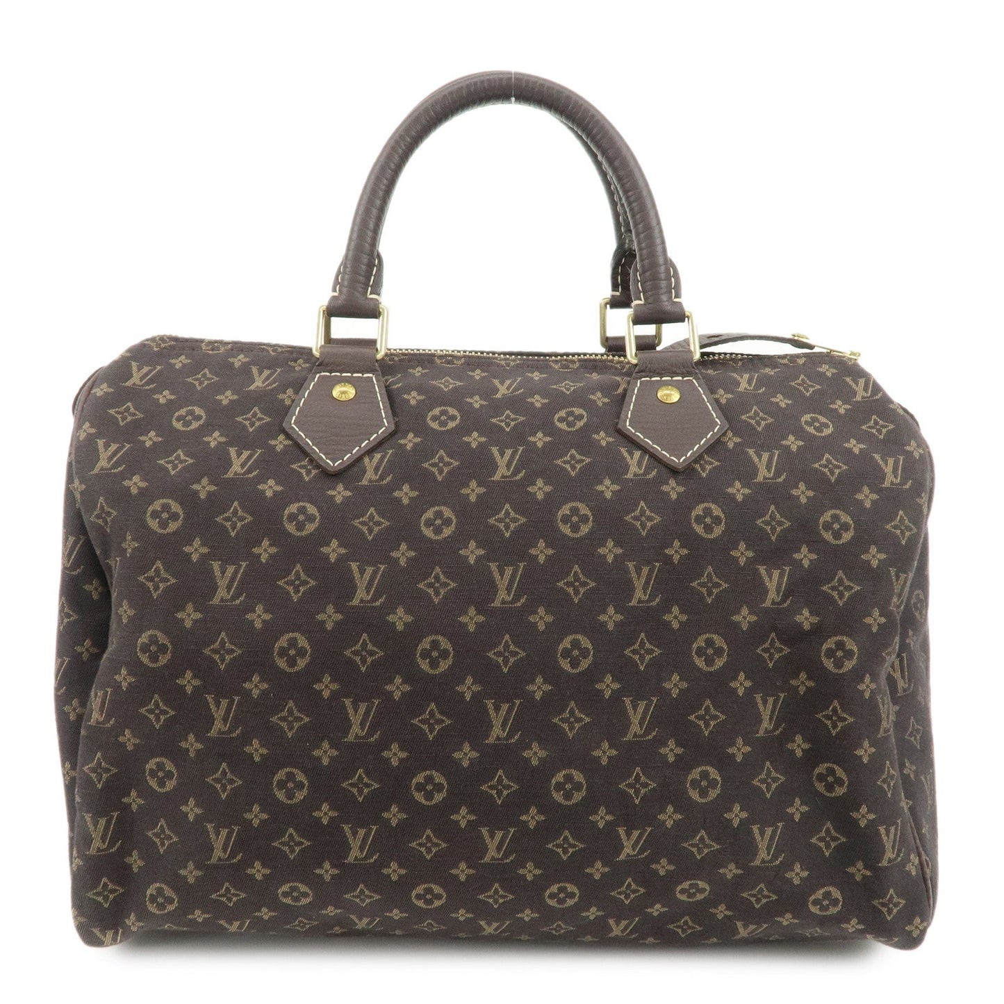 Louis Vuitton Monogram Mini Lin Speedy 30 Boston Bag Ebene M95224  d