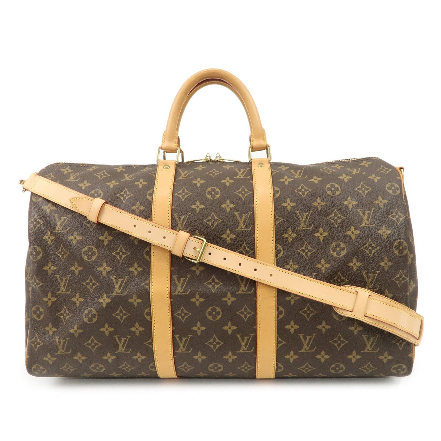 Louis Vuitton Monogram Keep All Bandouliere 50 Boston Bag M41416  d