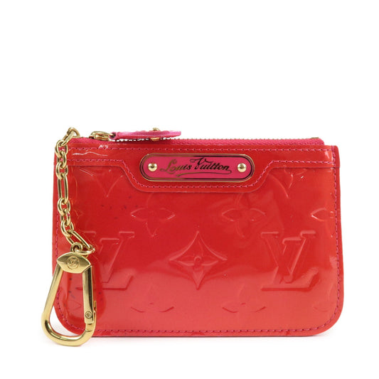 Louis Vuitton Vernis Pochette Cles Coin Case NM Rose Pop M93637  d