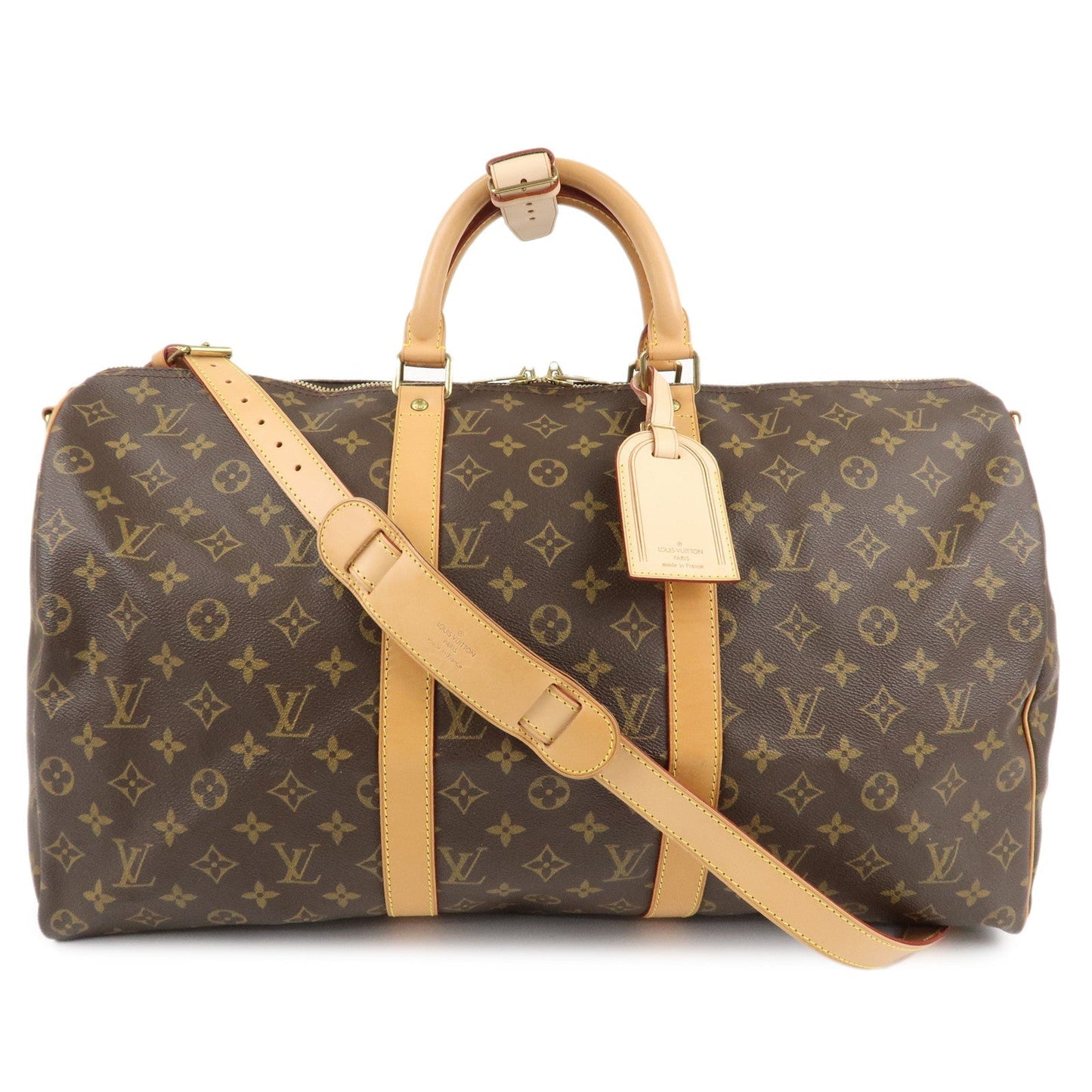 Louis Vuitton Monogram Keep All Bandouliere 50 Boston Bag M41416  d