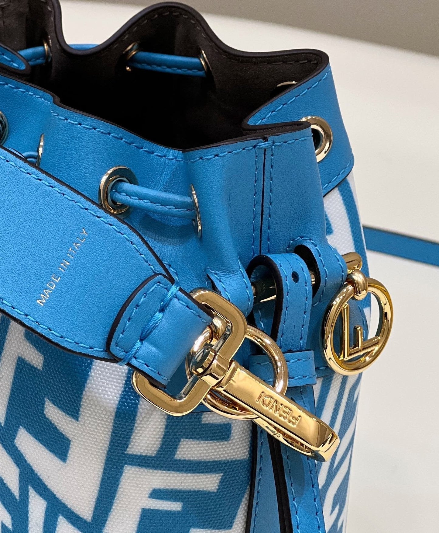 Top QualityTop Quality Mon Tresor Bag Blue For Women, Women’s Handbags, Shoulder And Crossbody Bags 7.1in/18cm FF 8BS010