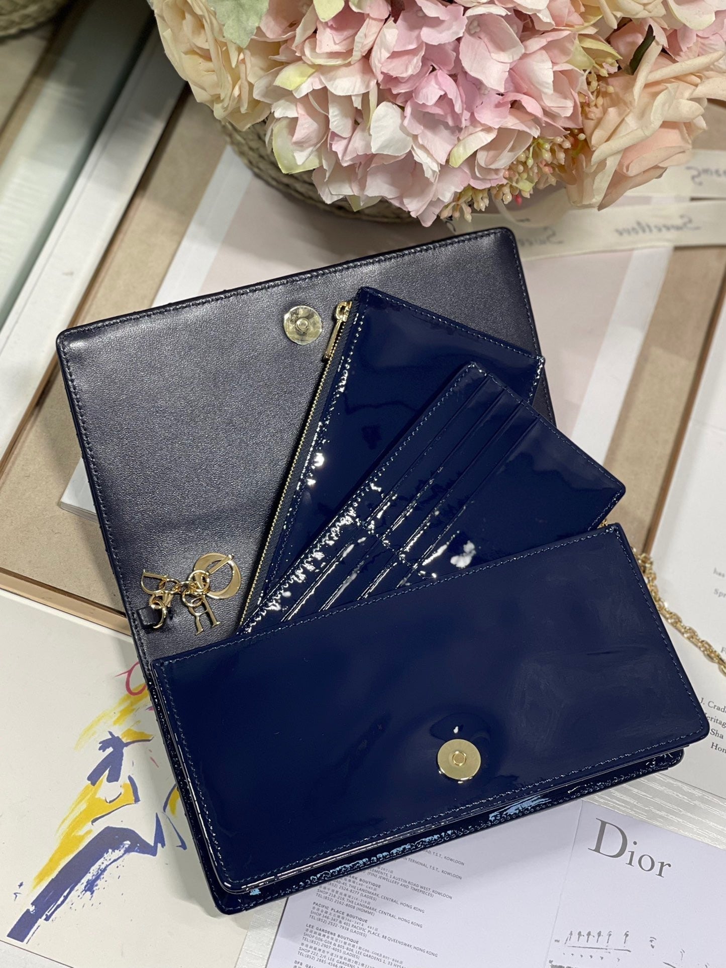 Top Quality Lady Pouch Navy, For Women, Womens Handbags 8.5in/21.5cm CD