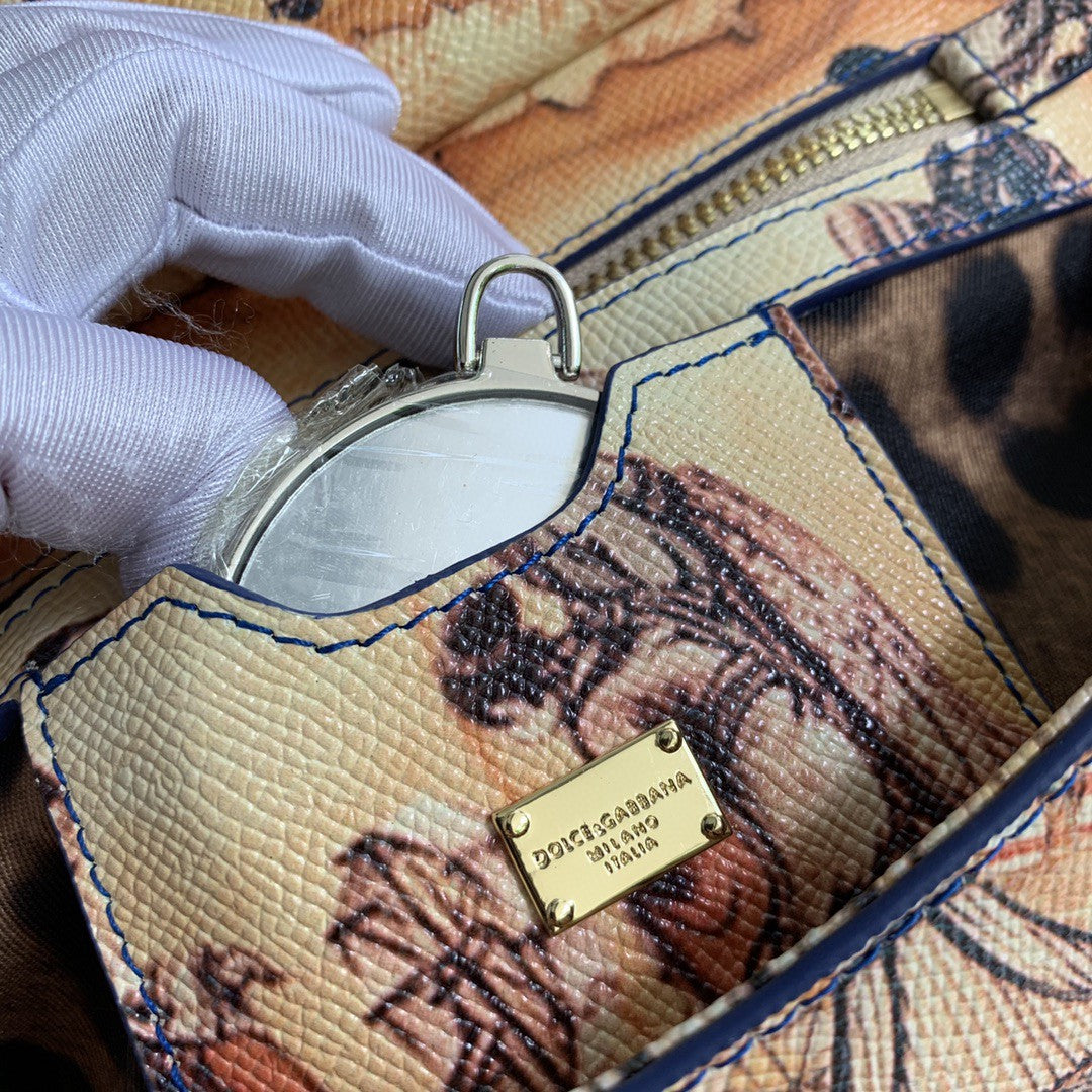 Top Quality Medium Sicily Handbag Unique Print Motifs Muticolour For Women 10.2in/26cm Top Quality