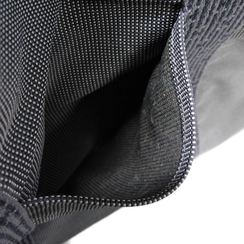 HERMES Tote Bag Nylon canvas (polyamide x polyester) Dark gray H Mark Nylon Canvas Shoulder Bag Serie button Her Line Tote GM unisex(Unisex)  d