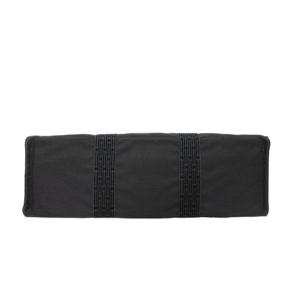 HERMES Tote Bag Nylon canvas (polyamide x polyester) Dark gray H Mark Nylon Canvas Shoulder Bag Serie button Her Line Tote GM unisex(Unisex)  d
