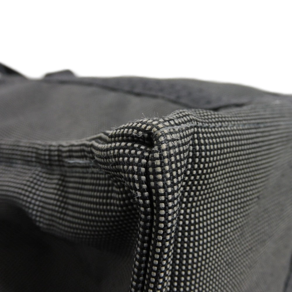 HERMES Tote Bag Nylon canvas (polyamide x polyester) Dark gray H Mark Nylon Canvas Shoulder Bag Serie button Her Line Tote GM unisex(Unisex)  d
