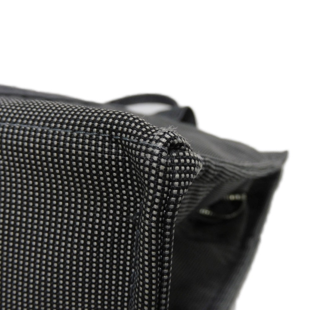HERMES Tote Bag Nylon canvas (polyamide x polyester) Dark gray H Mark Nylon Canvas Shoulder Bag Serie button Her Line Tote GM unisex(Unisex)  d