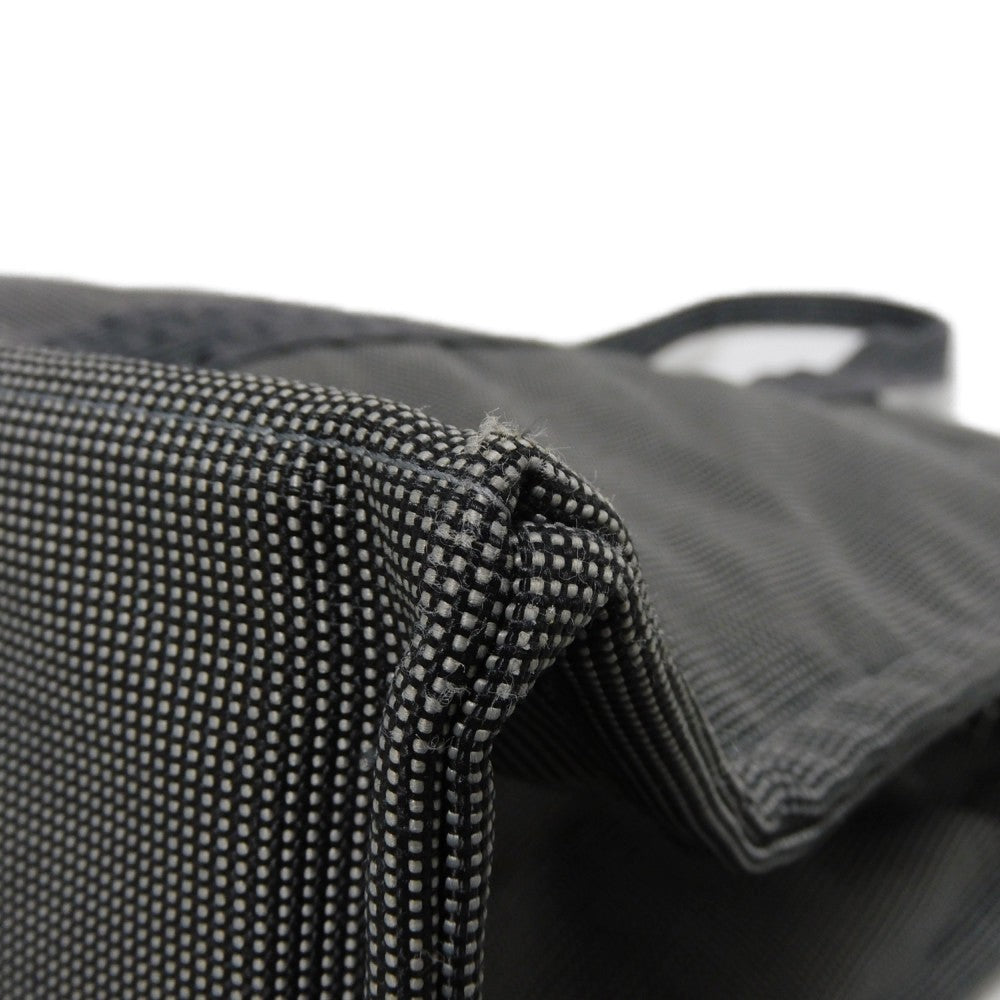 HERMES Tote Bag Nylon canvas (polyamide x polyester) Dark gray H Mark Nylon Canvas Shoulder Bag Serie button Her Line Tote GM unisex(Unisex)  d