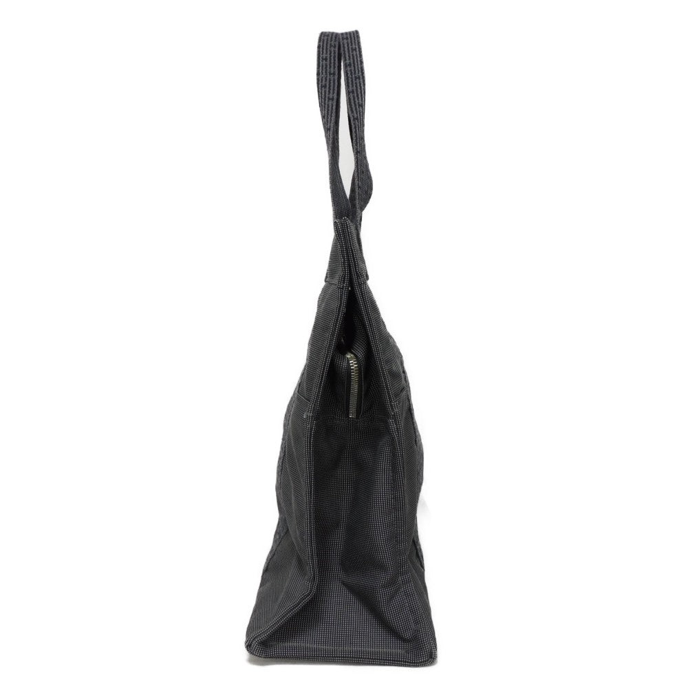 HERMES Tote Bag Nylon canvas (polyamide x polyester) Dark gray H Mark Nylon Canvas Shoulder Bag Serie button Her Line Tote GM unisex(Unisex)  d