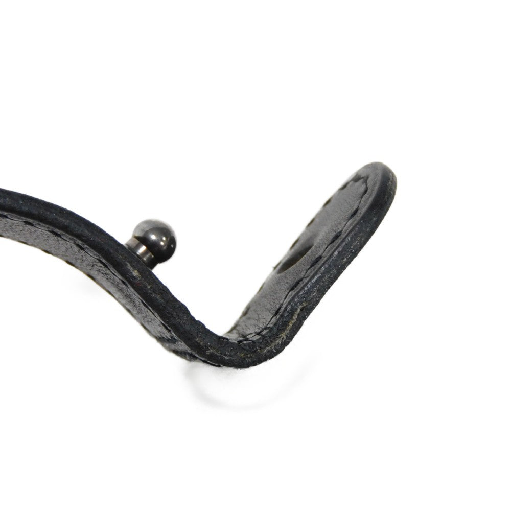 HERMES bracelet 925 black S African Saharan Ethnic Hand Carved Box Calf native Turreg unisex(Unisex)  d