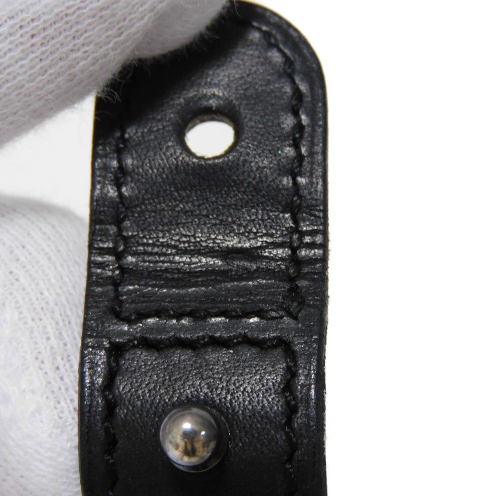 HERMES bracelet 925 black S African Saharan Ethnic Hand Carved Box Calf native Turreg unisex(Unisex)  d