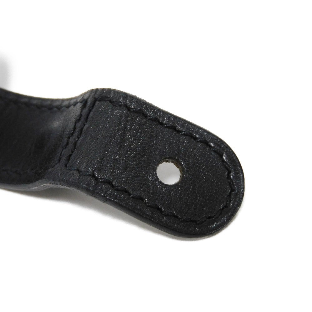 HERMES bracelet 925 black S African Saharan Ethnic Hand Carved Box Calf native Turreg unisex(Unisex)  d