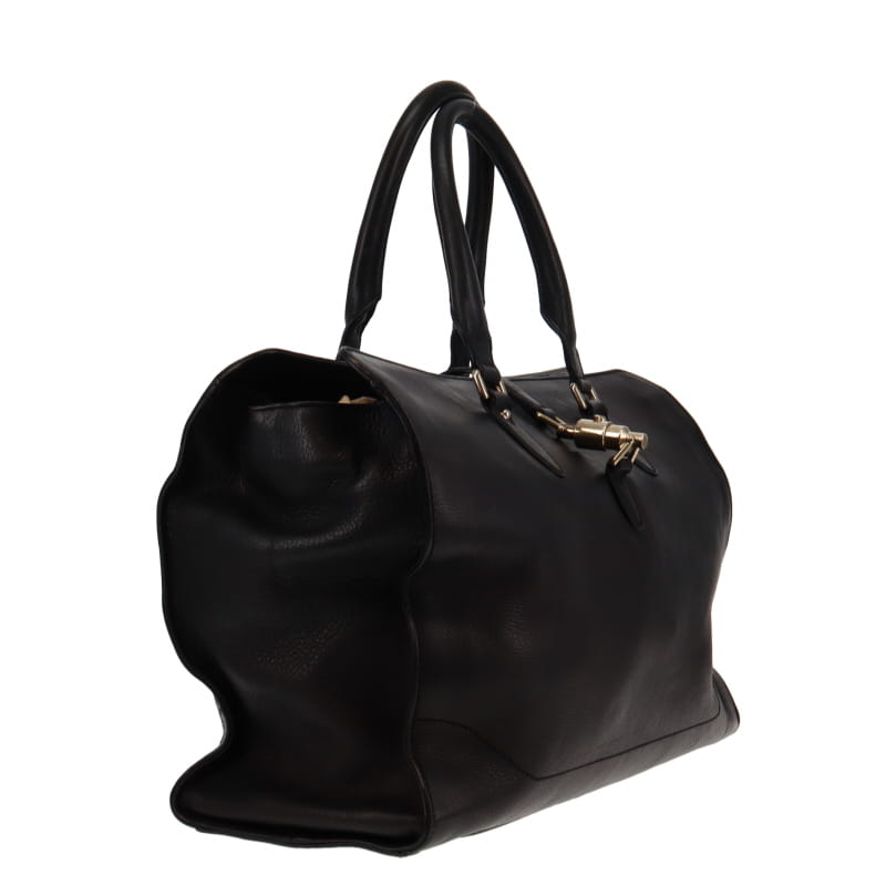 Gucci   Soft Calf Jackie Tote Black