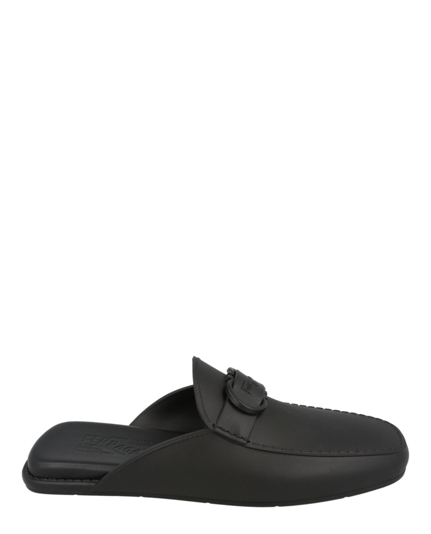 Ferragamo Mens Leather Jelly Mules