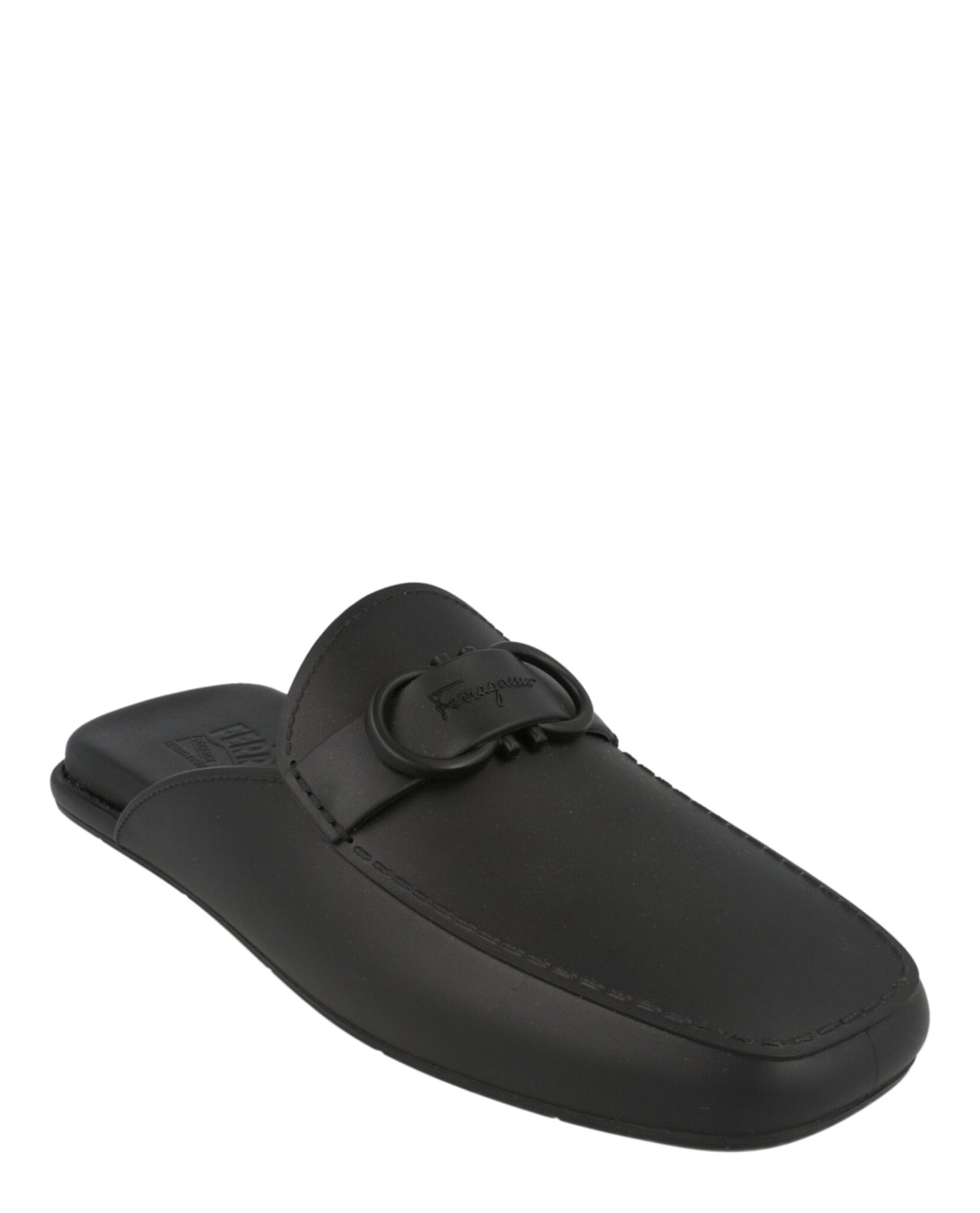 Ferragamo Mens Leather Jelly Mules