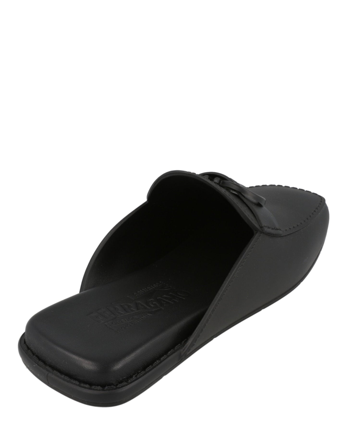 Ferragamo Mens Leather Jelly Mules