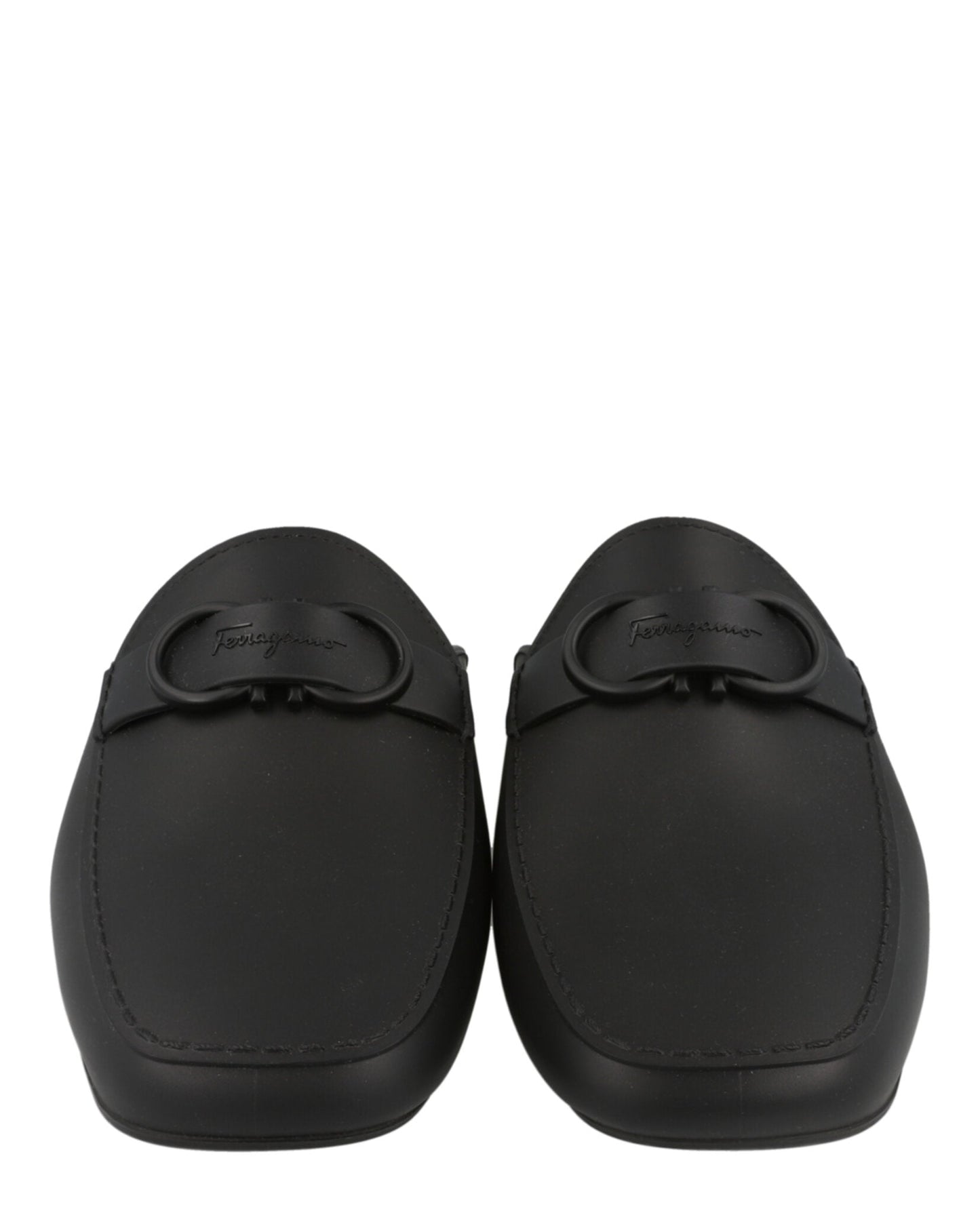 Ferragamo Mens Leather Jelly Mules