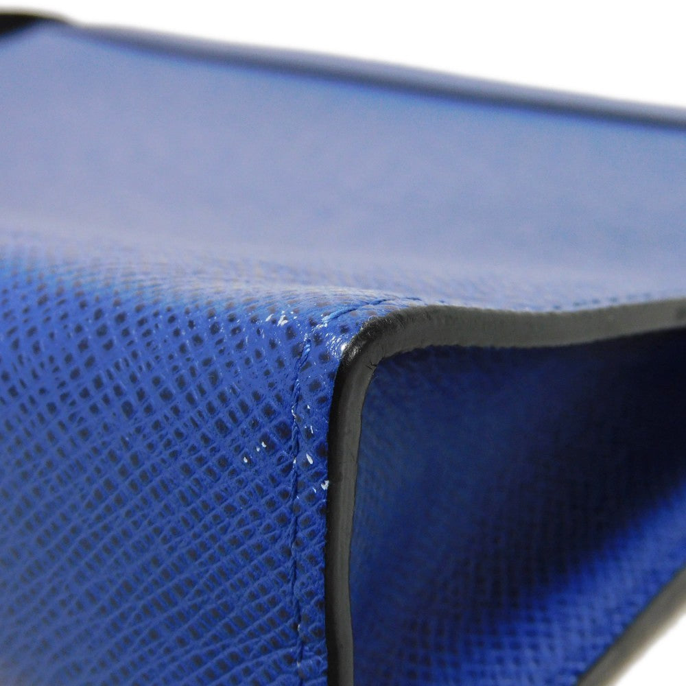 LOUIS VUITTON Clutch bag M30575  Taiga leather (stamped) cobalt LV logo embossed blue business bag Taiga Pochette Voyage MM mens  d
