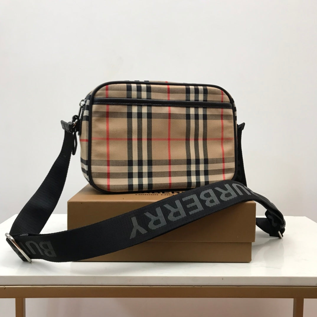 Top Quality  Check And Crossbody Bag For Men, Bags 8.6in/22cm