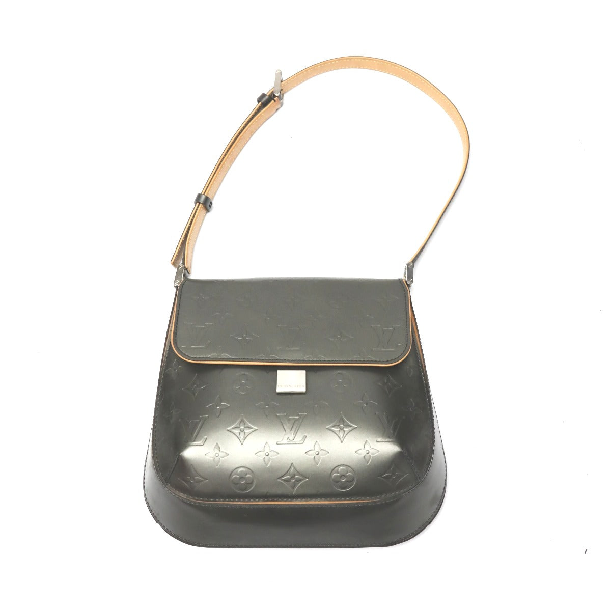 LOUIS VUITTON Shoulder Bag M55152 Monogram Matte Leather Noir mat Webster Street Women