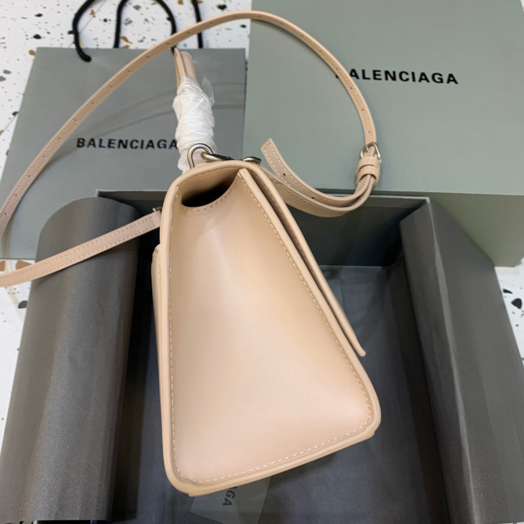 Top Quality Hourglass Small Handbag In Beige, For Women,  Bags 9in/23cm