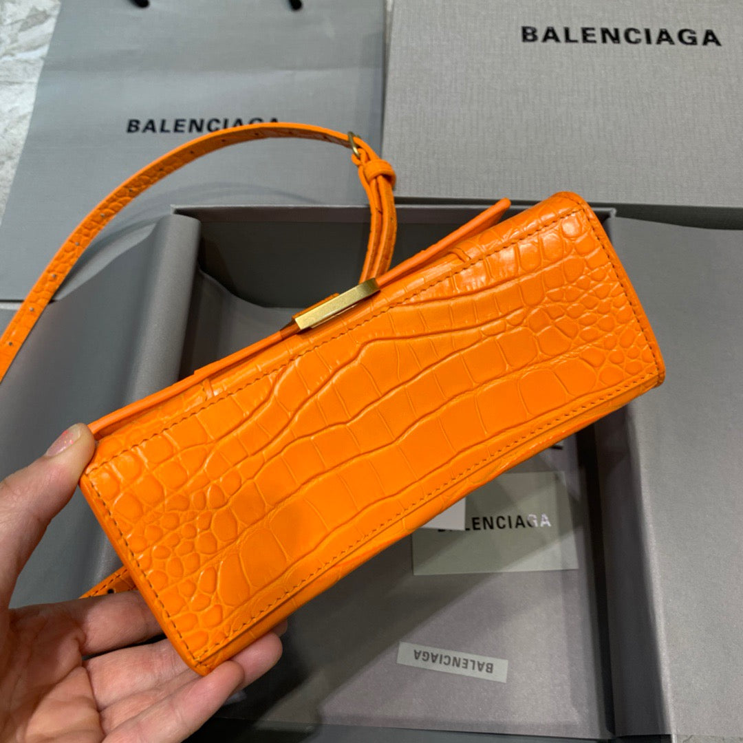 Top Quality Hourglass XS Handbag In Orange, For Women,  Bags 7.4in/19cm
