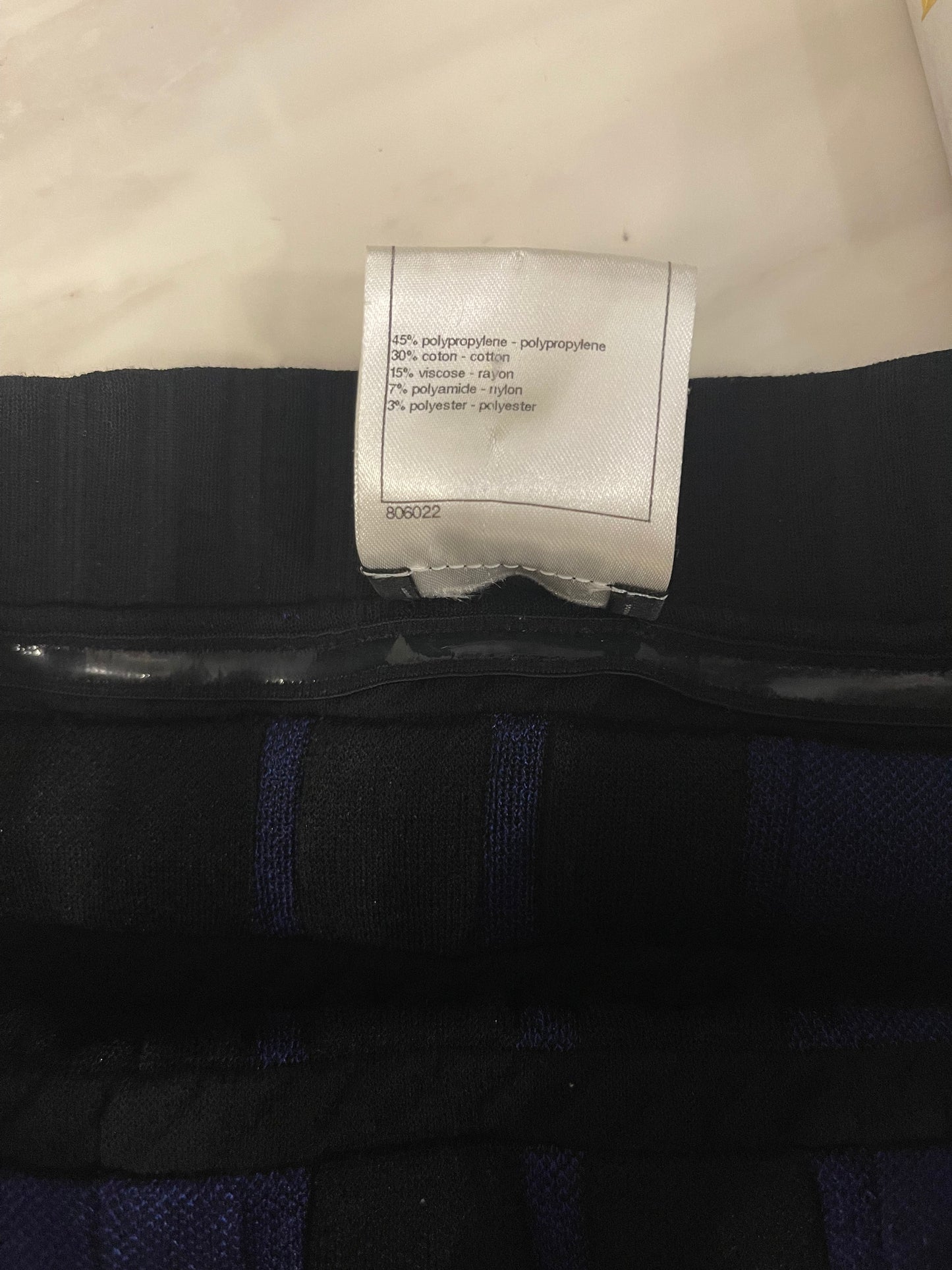 Chanel Black and Electric Blue Checked Bandeau Dress Size FR 36 (UK 8)