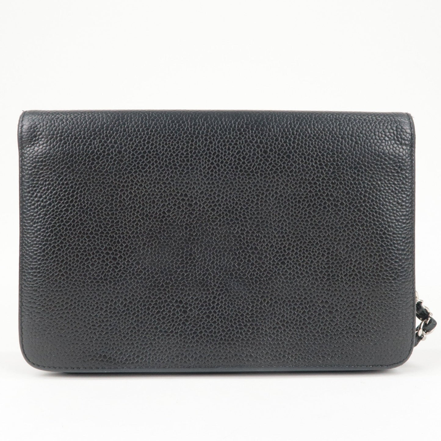 Chanel Coco Mark Caviar Skin Chain Wallet Shoulder Bag A48654