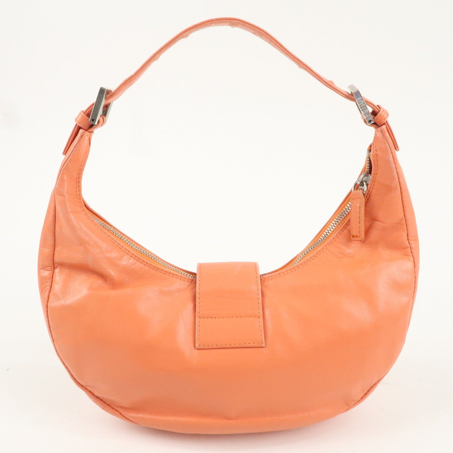 FENDI Leather Shoulder Bag Hand Bag Pink 16321
