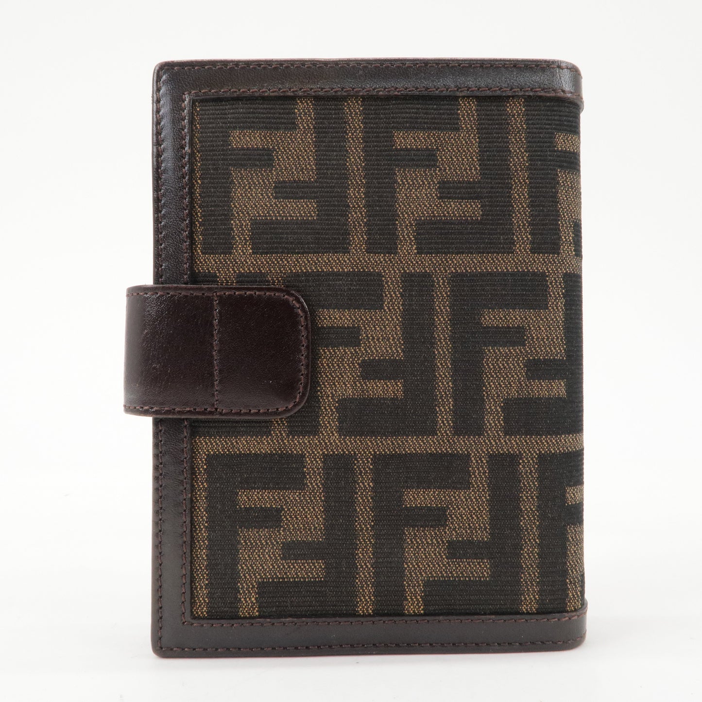 FENDI Zucca Canvas Leather Planner Cover Black 2289 31053 099