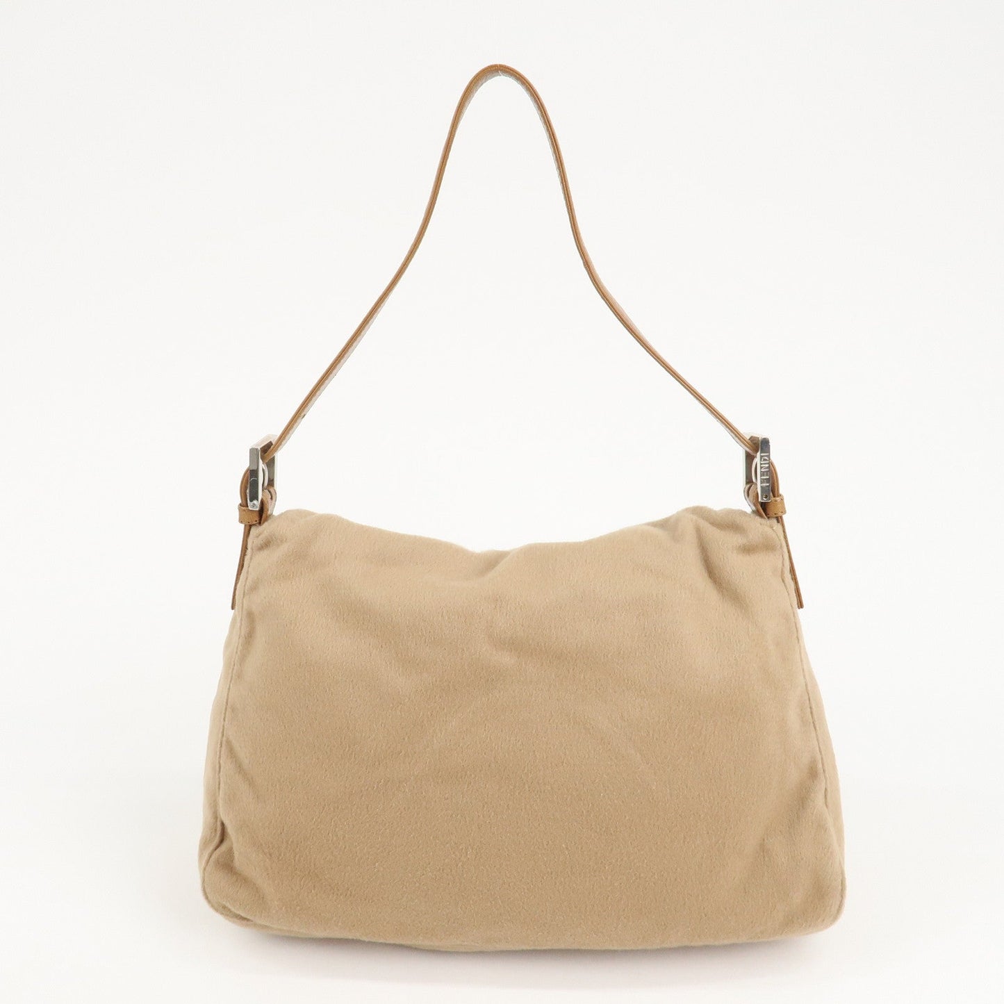 FENDI Mamma Baguette Cashmere Leather Shoulder Bag 26325  d