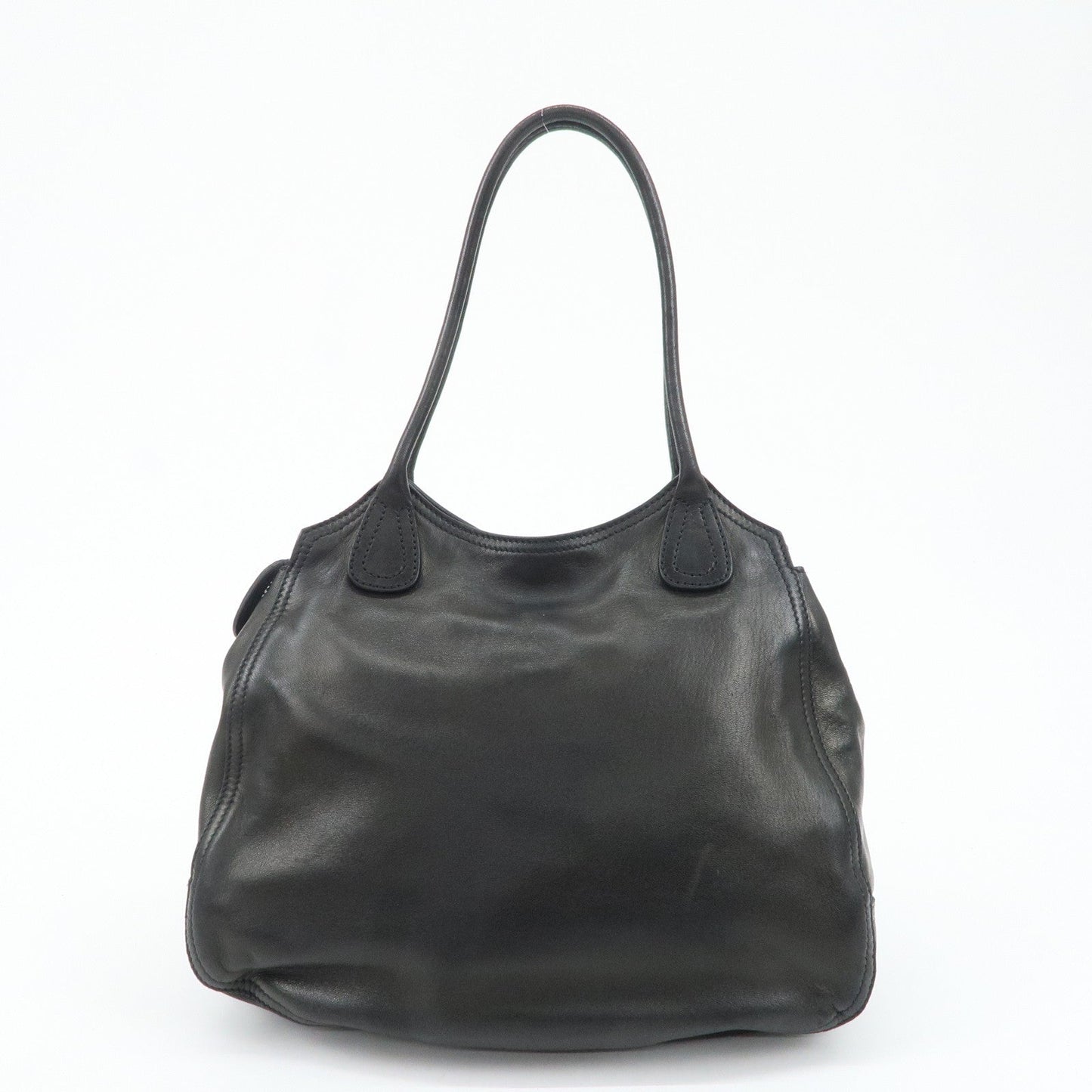 PRADA Leather Tote Bag Black  d