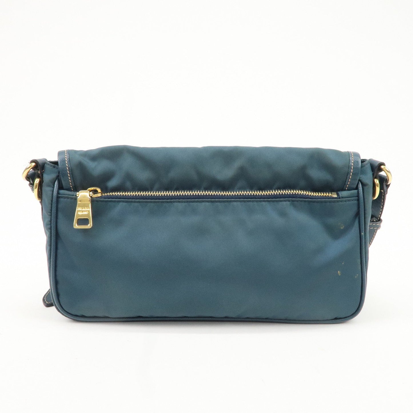 PRADA Nylon Leather Shoulder Bag Crossbody Bag Green BT0772  d
