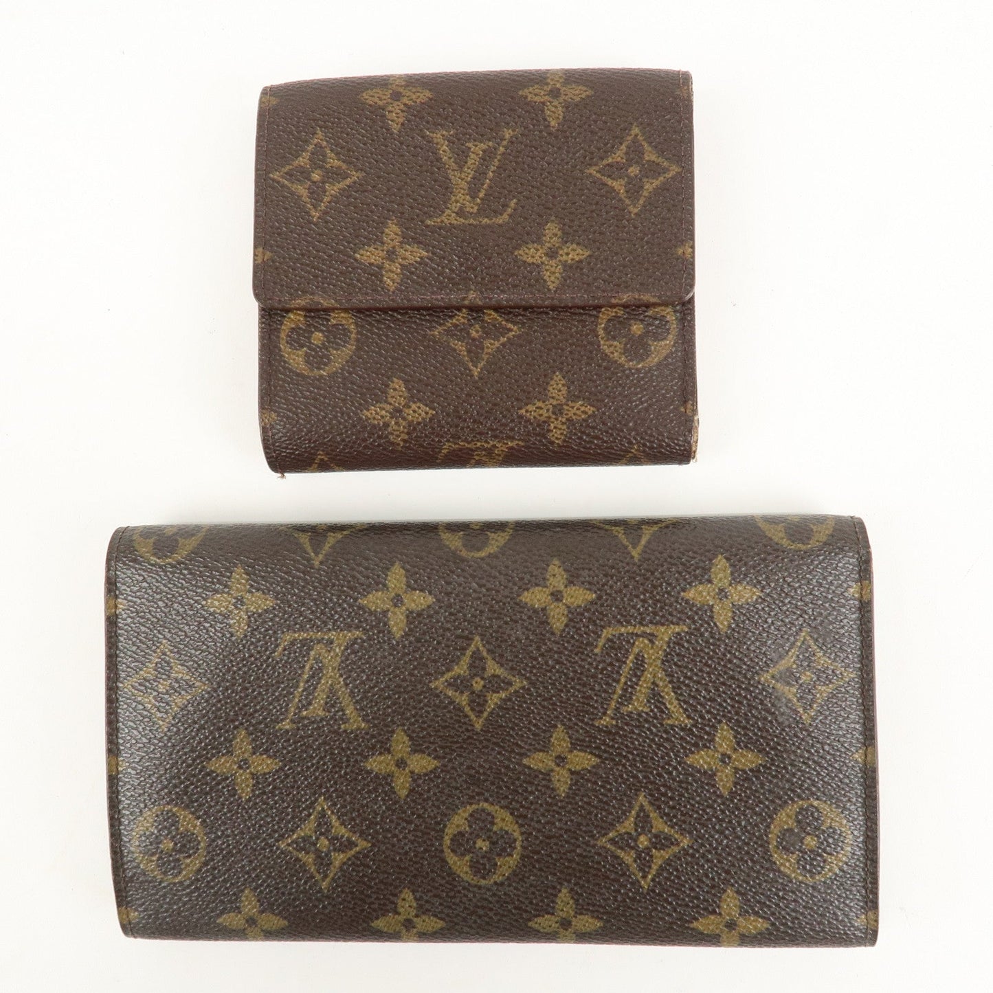 Louis Vuitton Set of 2 Monogram Portefeuille Wallet M61654 M61217  d