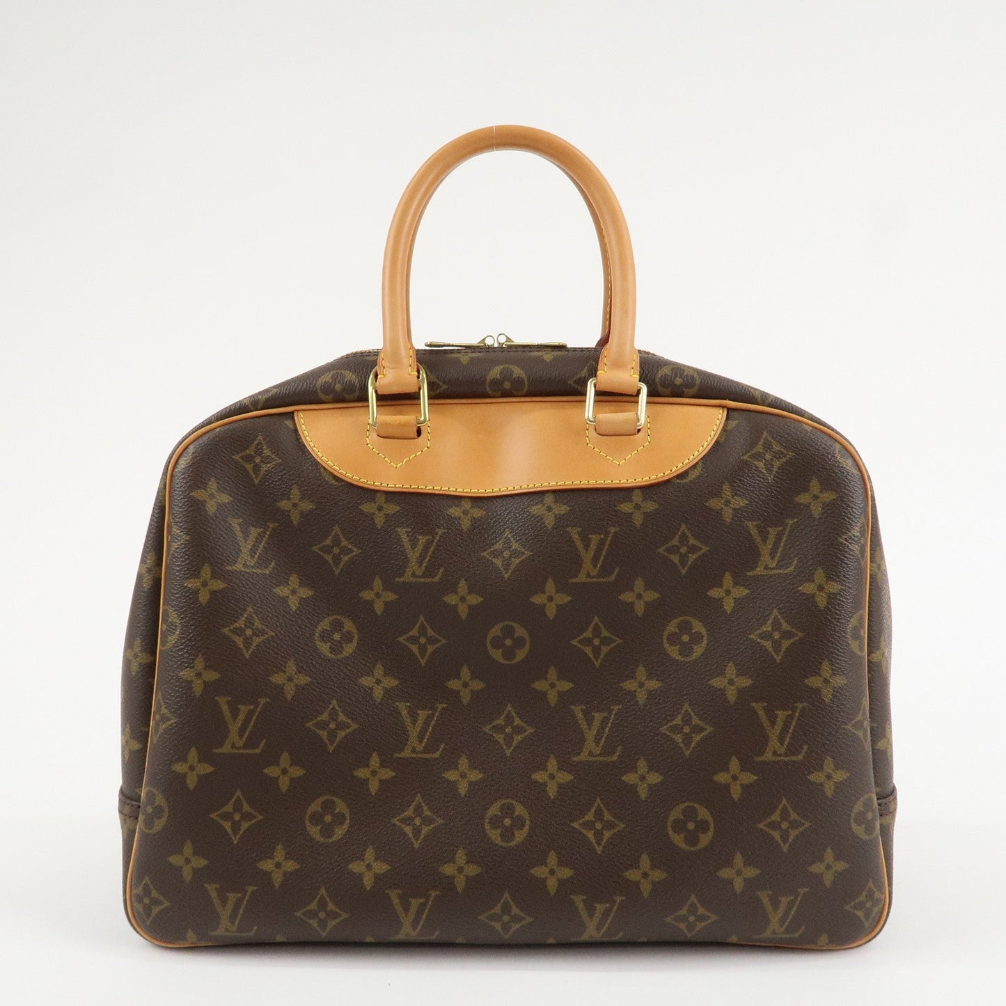 Louis Vuitton Monogram Deauville Hand Bag Brown M47270  d