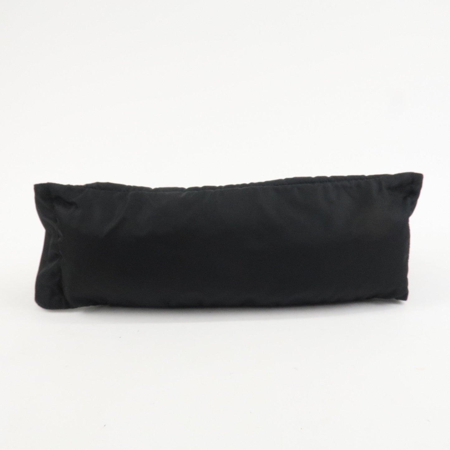 PRADA Nylon Triangle Logo Waist Bag Black Silver HDW  d