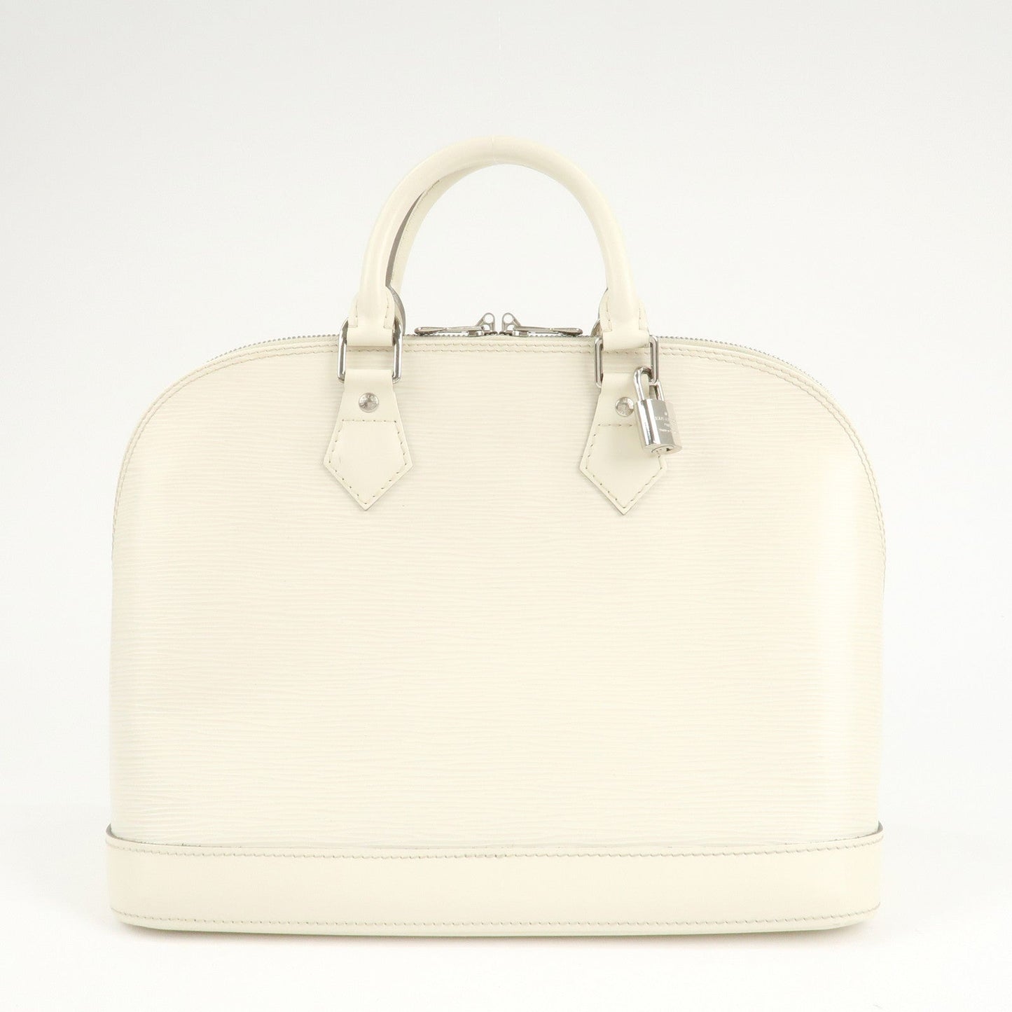 Louis Vuitton Epi Alma PM Hand Bag Ivoire Silver HDW M4030J  d