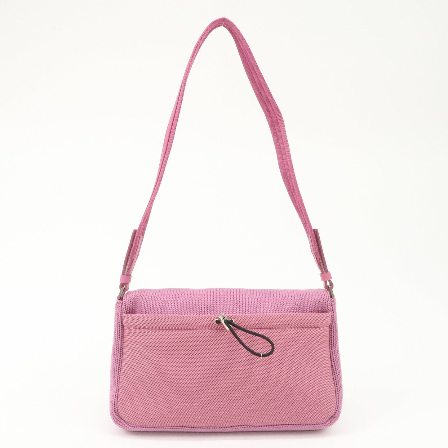 PRADA Wool Leather Shoulder Bag Lavender  d