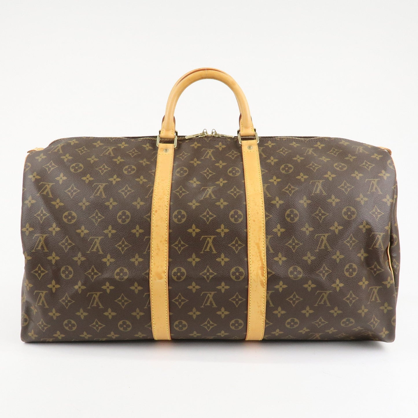 Louis Vuitton Monogram Keep All 55 Boston Bag Travel Bag M41424  d