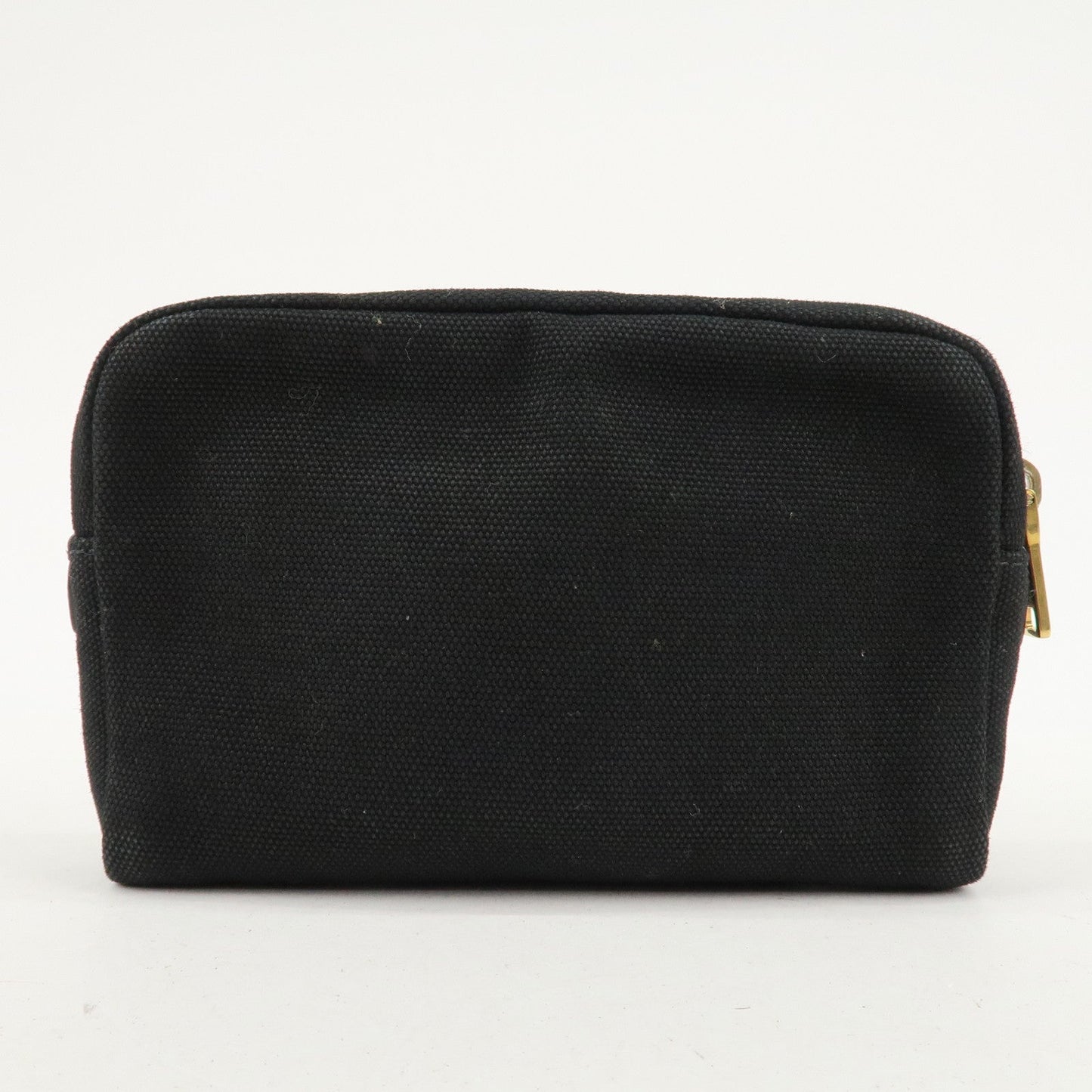 PRADA Canvas Pouch Cosmetic Pouch Black  d