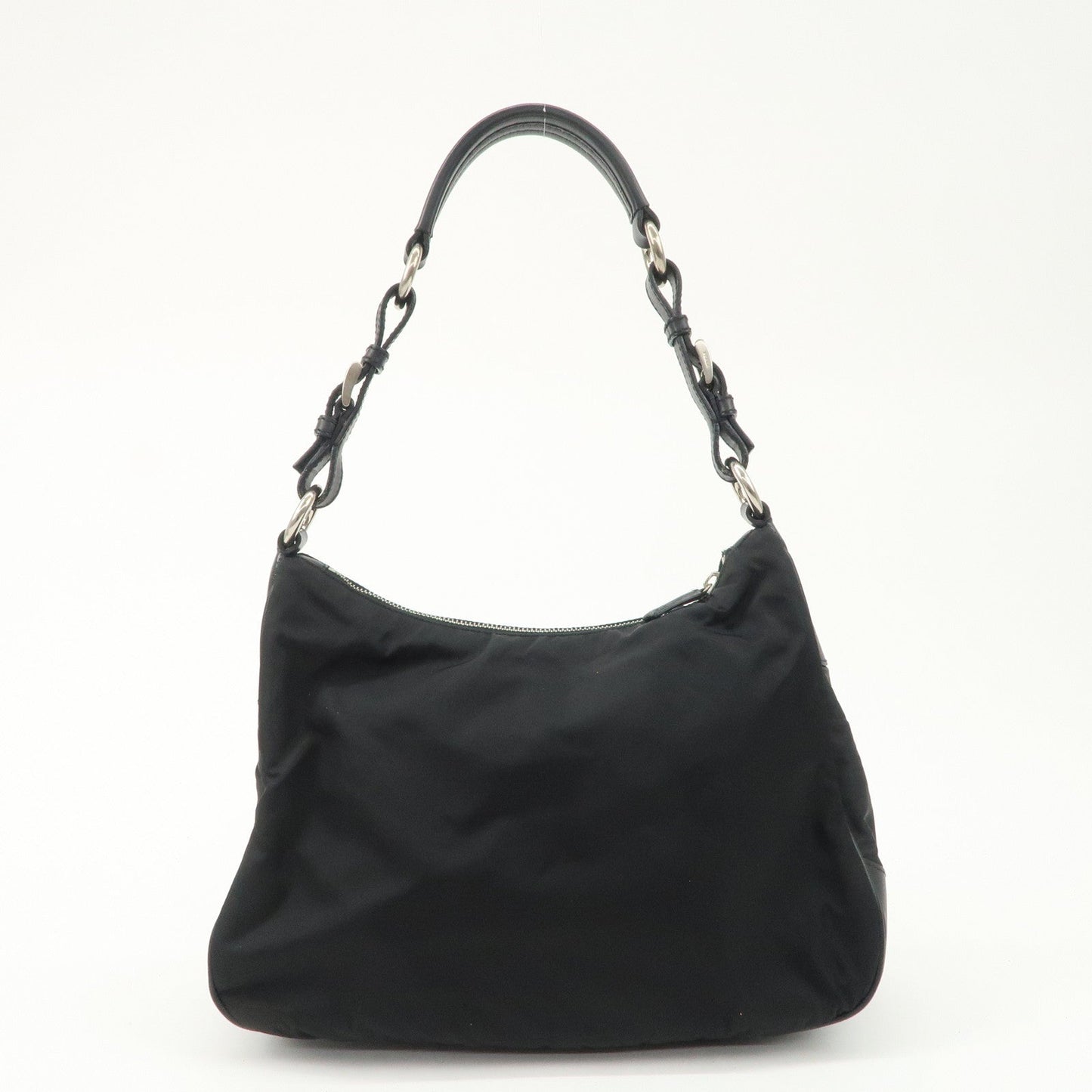 PRADA Nylon Leather Shoulder Bag Black BR2585  d