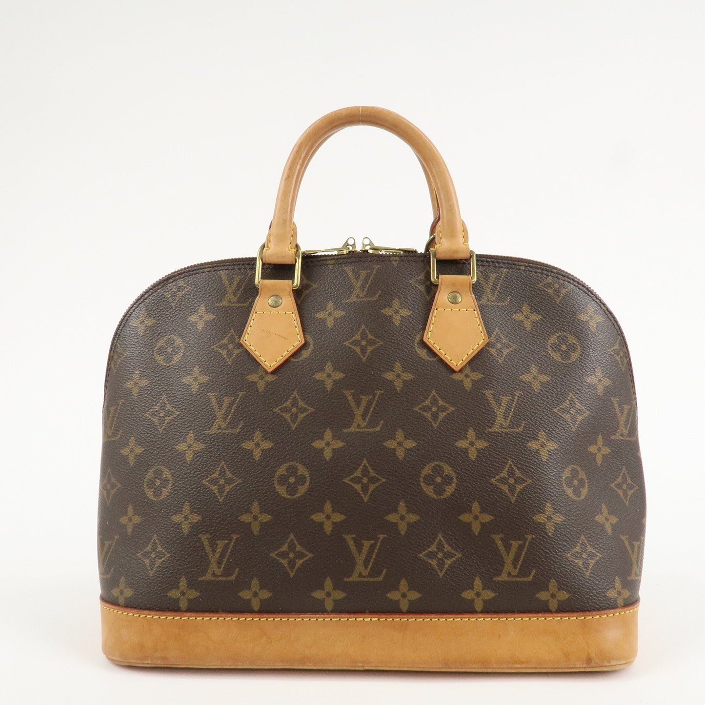 Louis Vuitton Monogram Alma Hand Bag Brown M51130  d