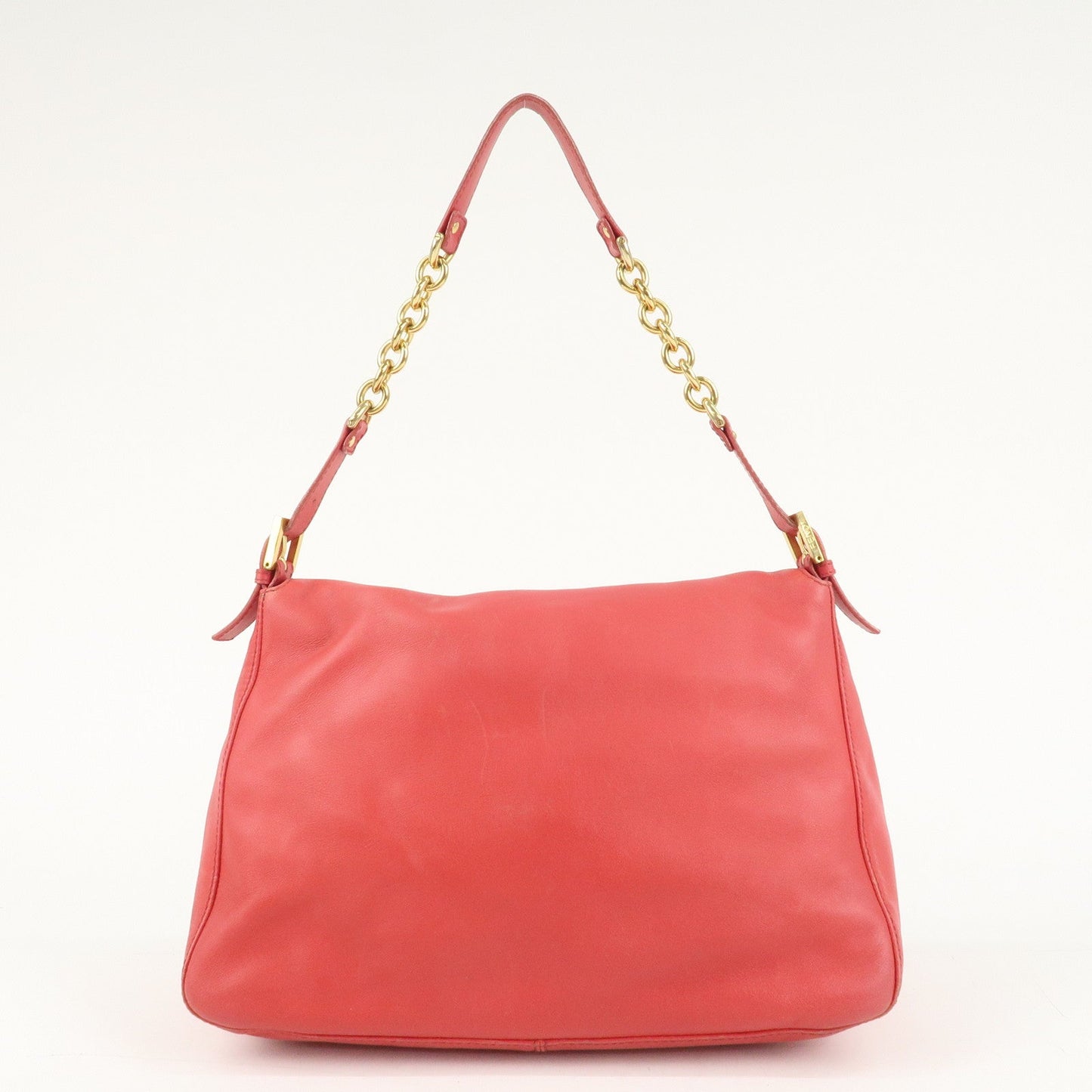 FENDI Big Mamma Baguette Leather Chain Shoulder Bag Pink 8BR638  d