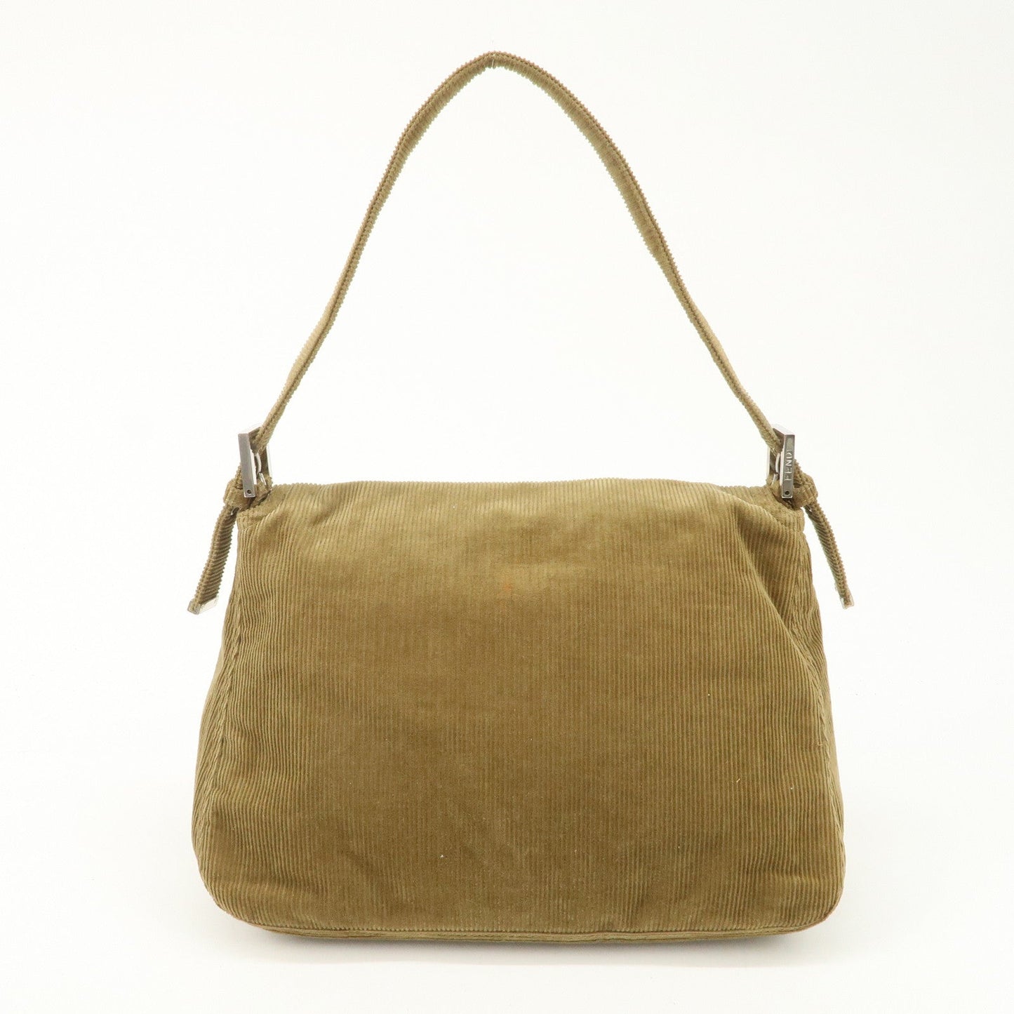FENDI Mamma Baguette Corduroy Shoulder Bag Khaki 26325  d
