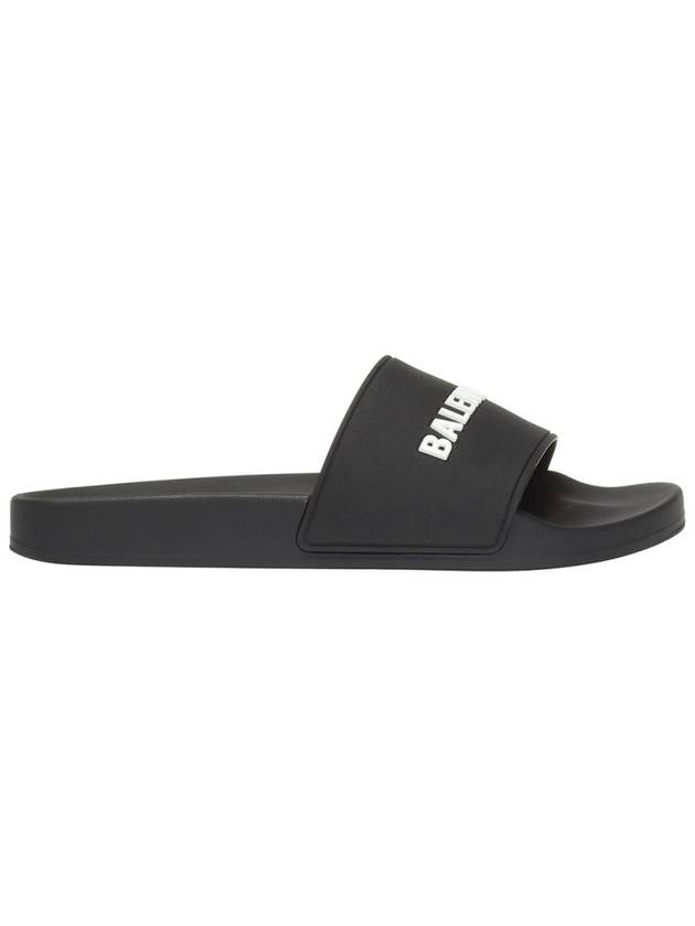 Luxury Balenciaga Trending 2025 Logo Slippers Black