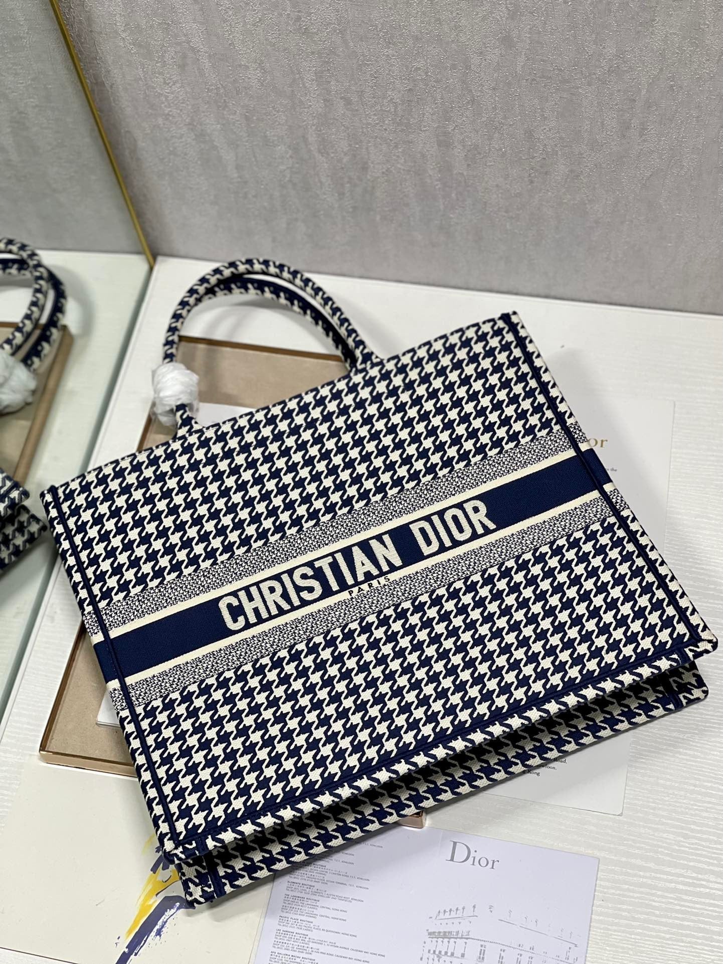 Top Quality Large Book Tote Blue And White, For Women, Womens Handbags 16.5in/42cm CD