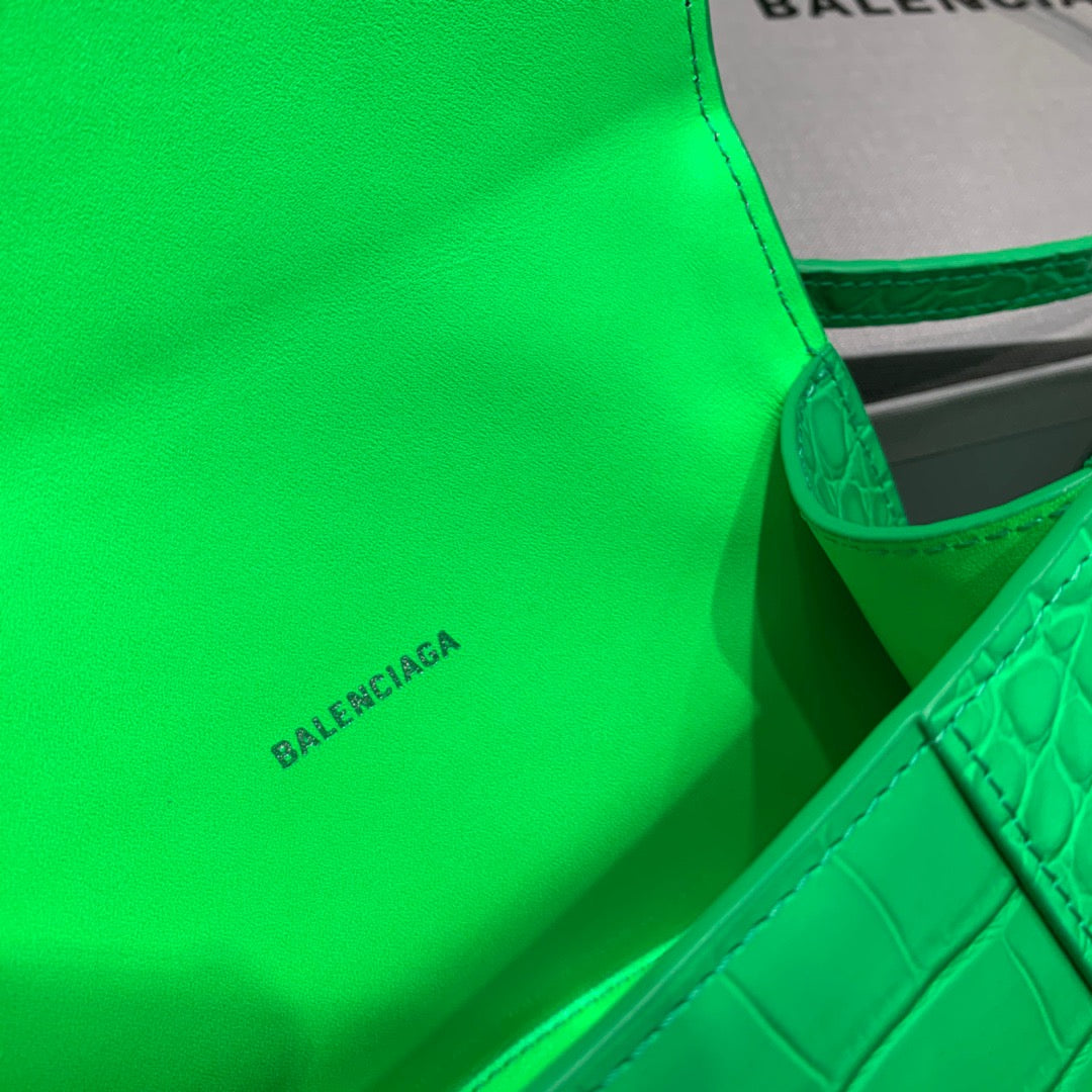 Top Quality Hourglass XS Handbag In Bright Green, For Women,  Bags 7.4in/19cm